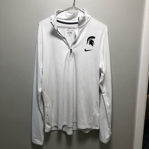 Nike Michigan State White Pullover